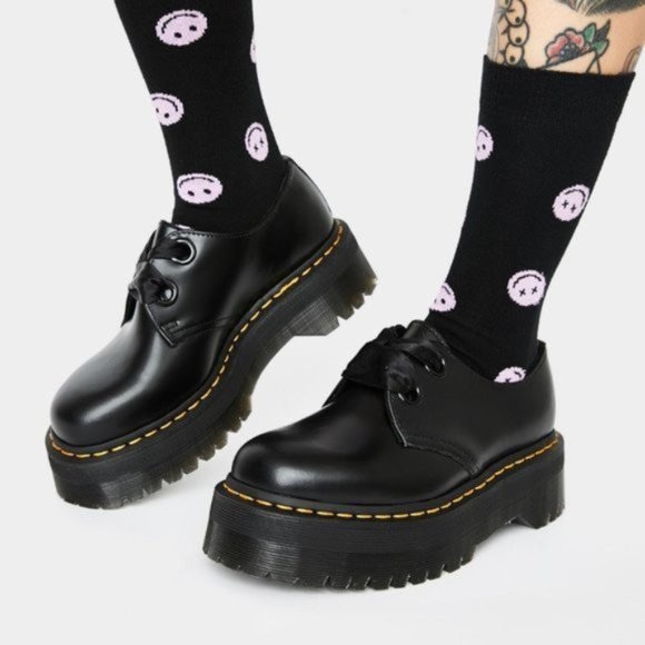 Dr. Martens | Shoes | Doc Martens Holly Leather Platform Shoes | Poshmark